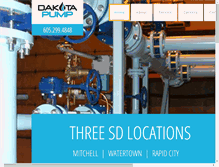 Tablet Screenshot of dakotapump.com